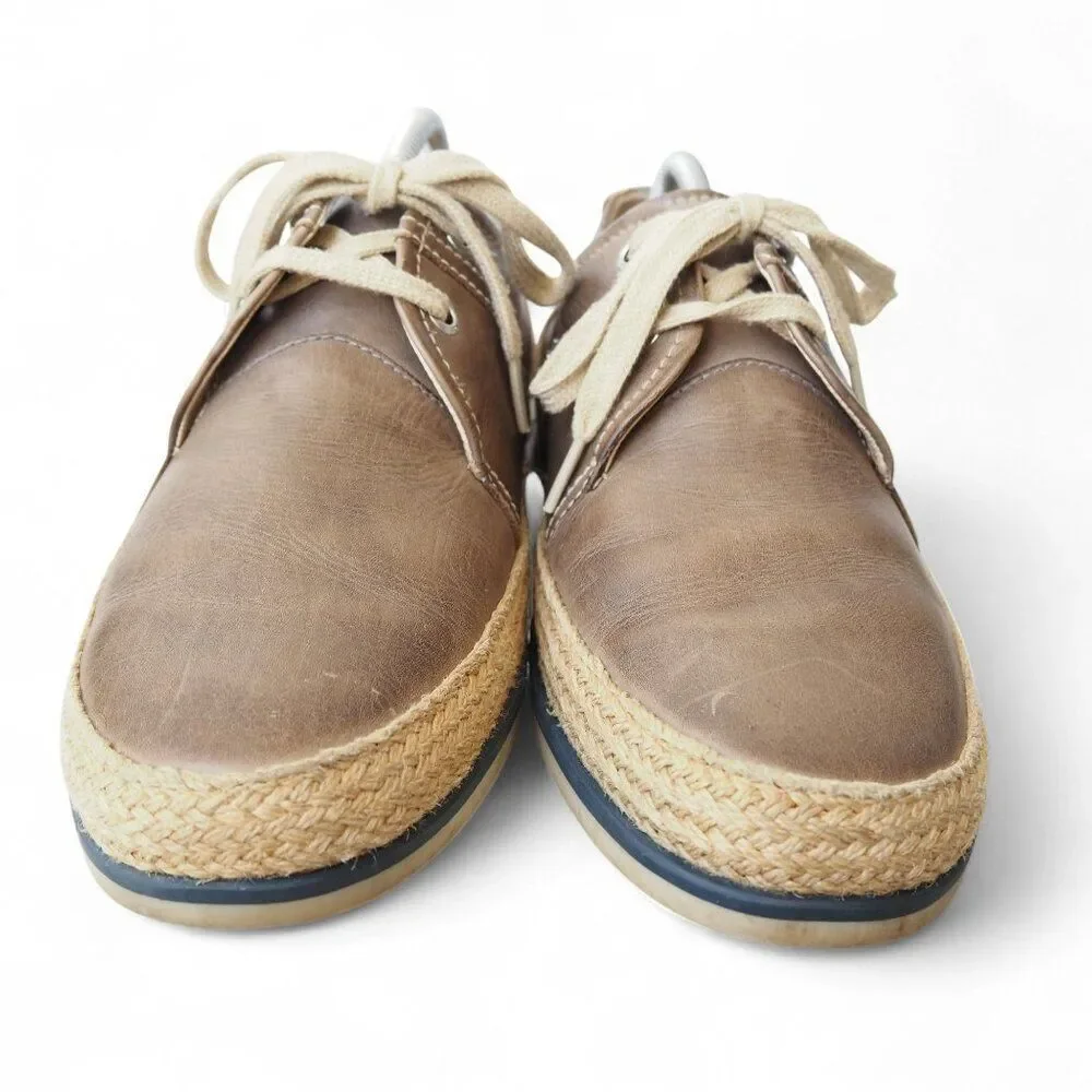 Pikolinos Linares‎ Espadrilles Leather Oxfords Men's 9-9.5/43 Brown Classic